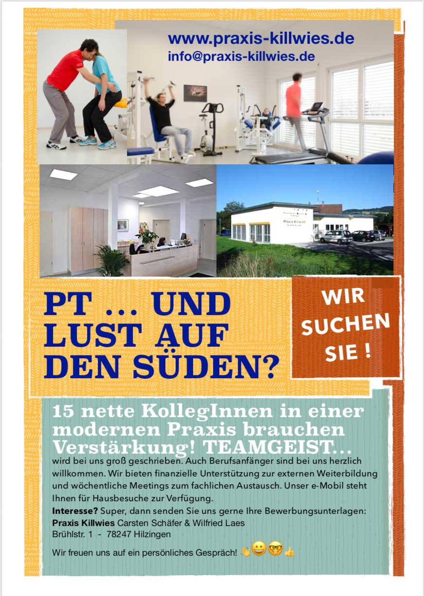 Stellenangebot Praxis Killwies Stellenangebot Praxis Killwies